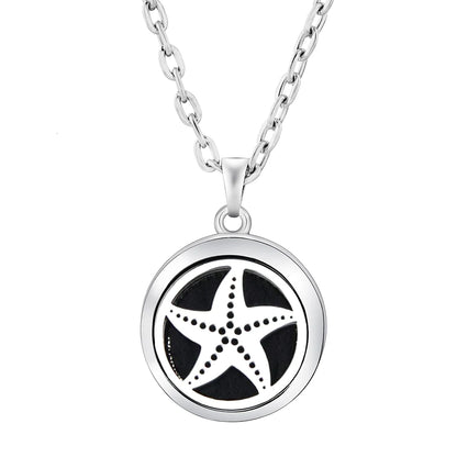Stainless Steel Tree of Life Aromatherapy Necklace – Essential Oil Diffuser Pendant for Women