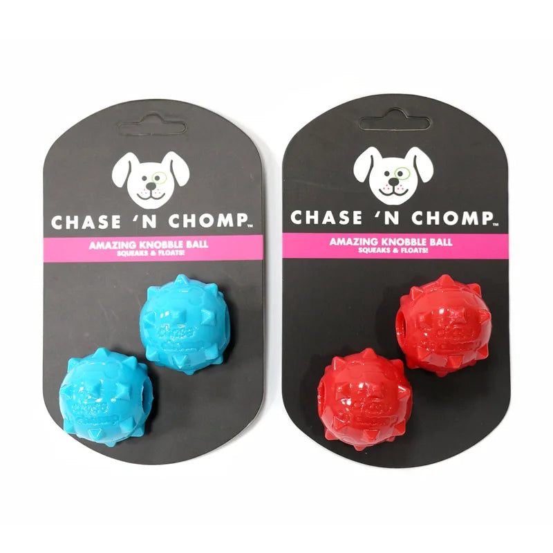 CAITEC Mini Squeaky Dog Ball - Soft Floating Fetch Toy For Small Dogs Tossing And Chasing Play