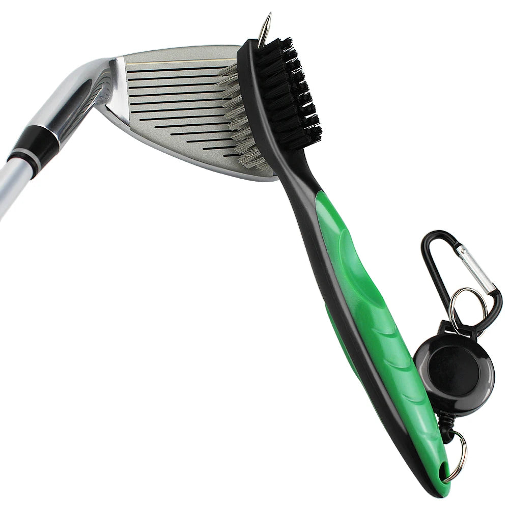 Golf Club Cleaning Brush with Cover – Retractable Carabiner Cleaner, 8 Styles for Outdoor Sports Accessories