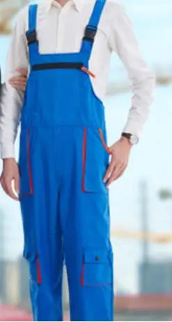 Unisex Work Overall Coverall – Men & Women Mechanic Jumpsuit with Fly Pockets for Workshop, Garage, Warehouse