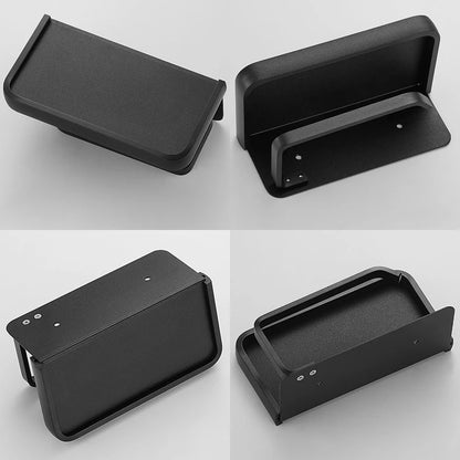 ELLEN Black Toilet Paper Holder with Storage Shelf - Multifunctional Roll Paper Holder EL609