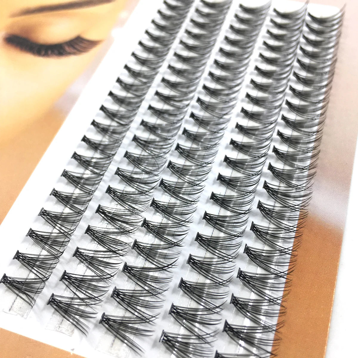 100Pcs Individual Eyelash Clusters (10D/20D/30D/40D) – C/D/DD Natural False Eyelash Extensions Lash Grafting Bunch Set