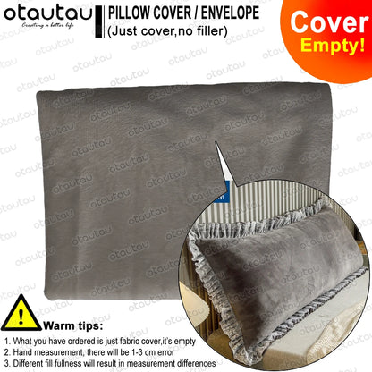 OTAUTAU Bed Headboard Pillowcase - Rectangle Long Body Pillow Cover for Headboard, Sofa & Bedding Decor KD012
