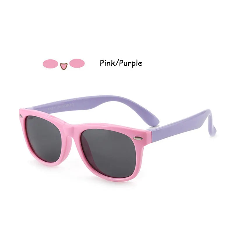Kids Polarized Sunglasses – Classic Designer UV Protection Eyewear with TAC Lenses & TR90 Flexible Safety Frame for Boys & Girls