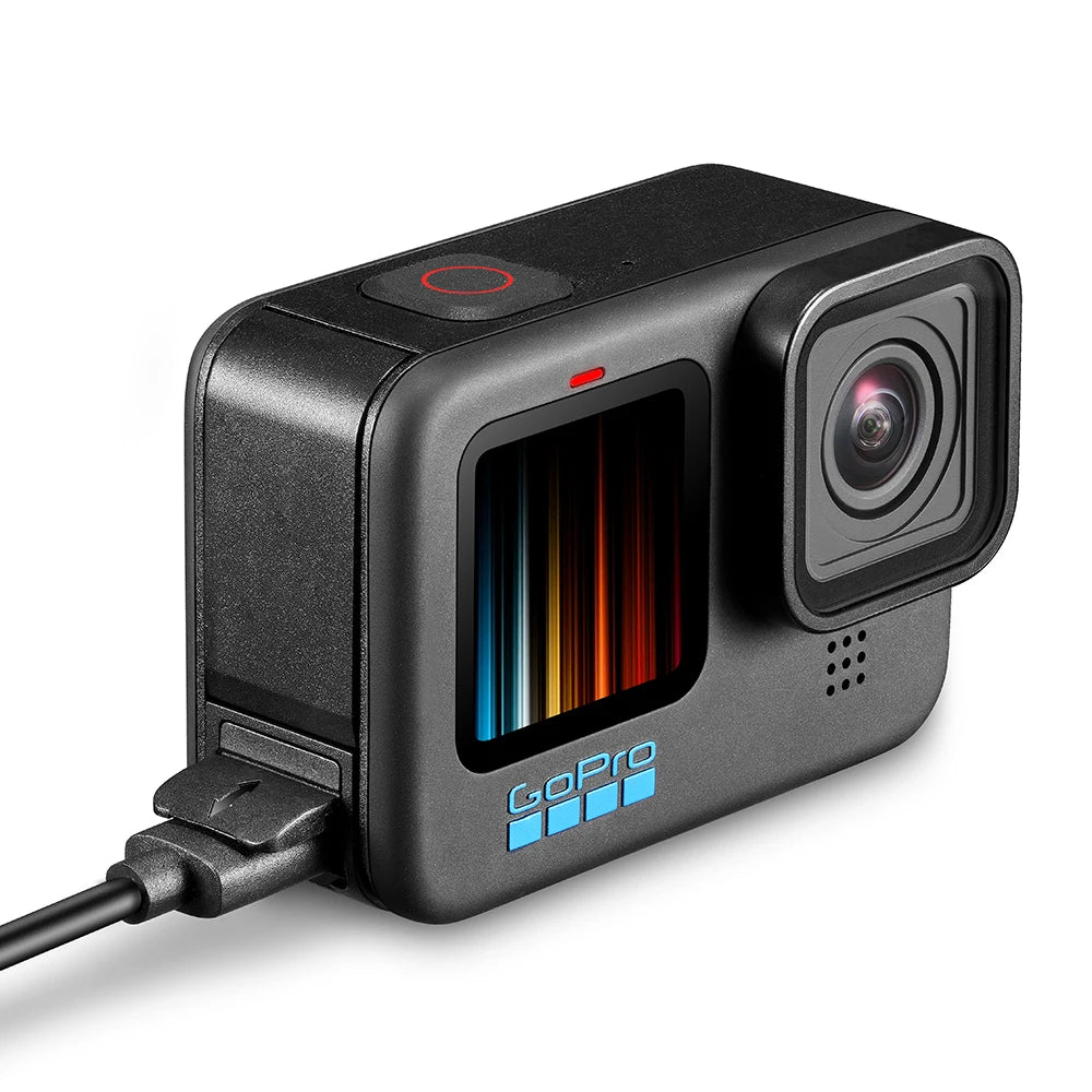 GoPro Hero 12/11/10/9 Flip Battery Side Cover – Removable Door with Charging Port for Accessories
