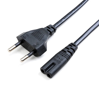 2-Pin US/EU to C7 C8 Power Extension Cable – Figure 8 LED Light & Laptop Cord for PS4, 0.6M/1.5M