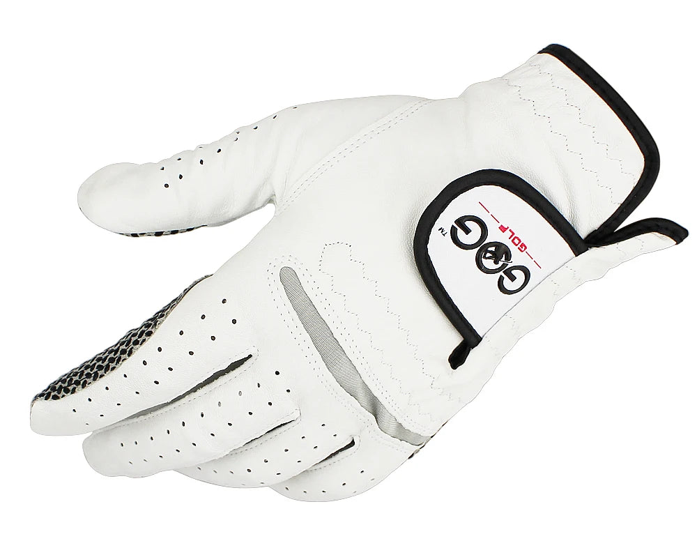 Men’s Golf Gloves – Cabretta Leather Left/Right Hand with Anti-Slip Grip, Soft & Breathable Design