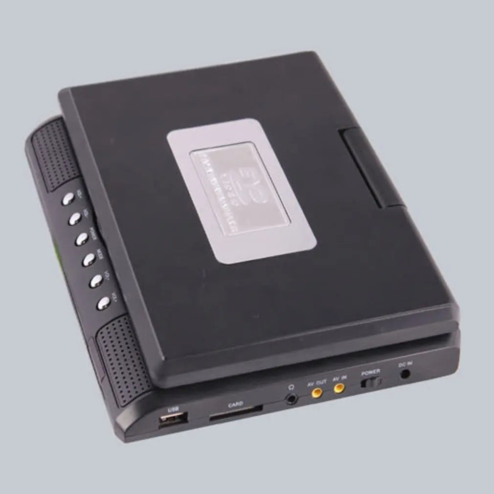 7.8-Inch Portable HD DVD Player - 16:9 Rotating LCD Screen with USB, SD Card, CD, MP3 & Game Support
