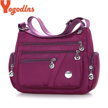 Yogodlns Oxford Waterproof Shoulder Bag – Women’s Casual Crossbody, Large Capacity Multifunction Messenger & Shopping Handbag