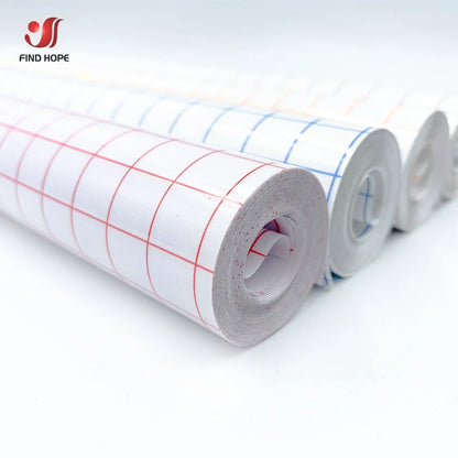 12"x16FT Clear Transfer Paper Tape – Mid Tack Adhesive for Vinyl Signs, Craft Stickers & DIY Decals (4 Colors)