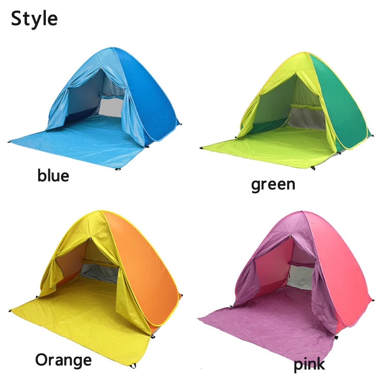 Pop-Up Beach Tent 165×150×110cm – UV Protection, Full Shade, Ultralight & Portable for Family Camping & Travel