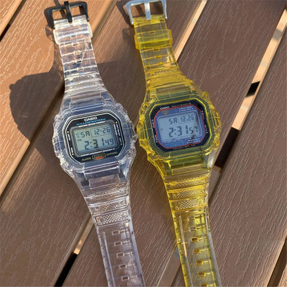 TPU Resin Watch Case and Strap for Casio G-Shock - Replacement Wristband for DW-5600, GW-M5610, M5600 and GLX-5600 Models