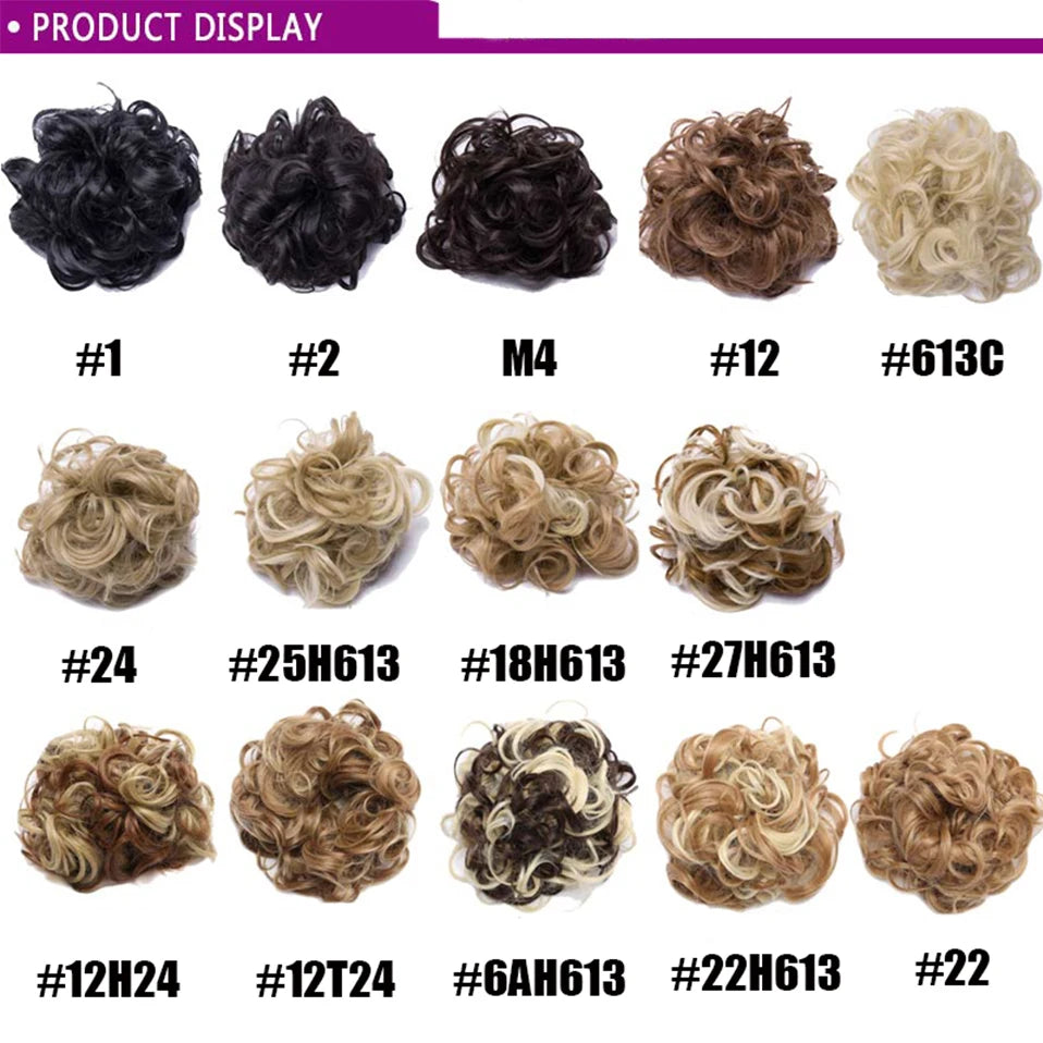 BENEHAIR Messy Hair Bun – Synthetic Chignon Hairpiece Scrunchy for Women Updo Styling