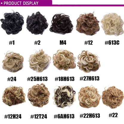 BENEHAIR Messy Hair Bun – Synthetic Chignon Hairpiece Scrunchy for Women Updo Styling