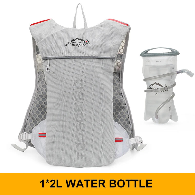 INOXTO 5L Trail Running Backpack - Ultra-Light Hydration Vest for Marathon & Cycling with 1.5L/2L Water Bag
