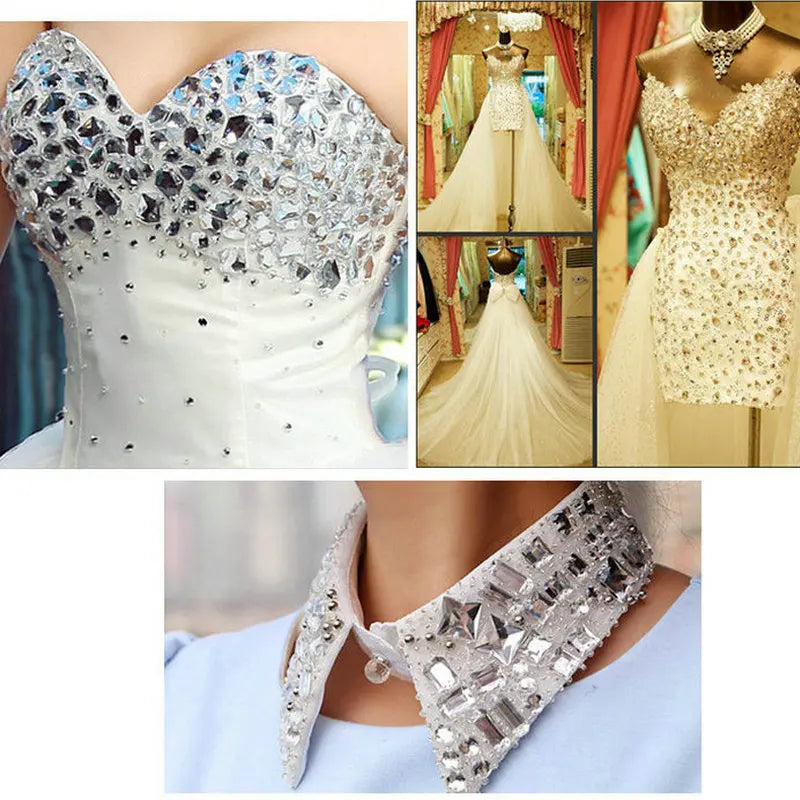 AAAAA Tear Drop Rhinestones — High-Quality Sew-On Stones for Dress, Bag, Garment & Shoe Decoration