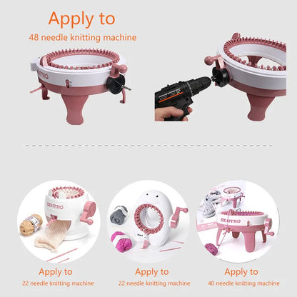 Special Adapter for Knitting Machine - Fast Automatic Nitting Machine Accessory - Compatible with 22/40/48 Nitting SENTR