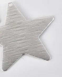 38mm Brushed Curved Five-Pointed Star Pendant Necklace – Single Hole DIY Classic Fashion Jewelry Accessory
