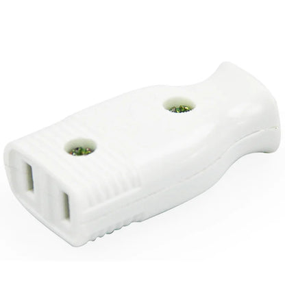 2-Pole Bakelite Power Plug - 15A Rewirable US Male Plug and Female Socket for Wiring and Power Cables