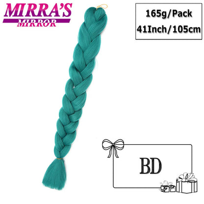 41" Jumbo Braiding Hair Extensions – Purple, Pink & Blue Ombre Synthetic Hair for Box Braids, Wholesale Support