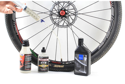 RISK RL225 Tubeless Tyre Sealant Injector — Bike Syringe with Schrader & Presta Valve Core Remover