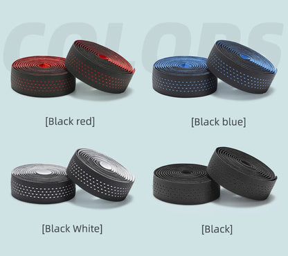 ROCKBROS Bicycle Handlebar Tape – Non-Slip Shock-Absorbing Curved Bar Straps for Road Bikes
