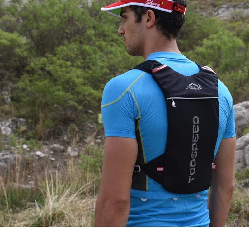 5L Ultralight Outdoor Trail Running Backpack — Hydration Vest with 500ML Water Bottle for Men
