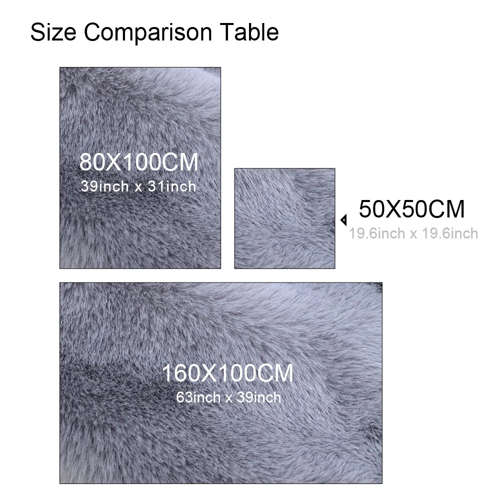 Faux Rabbit Fur Fabric – 50/80/160cm Super Soft 10mm Pile Plush Material for Stuffed Toys & Sewing