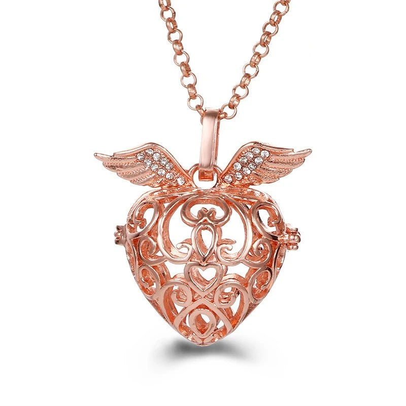 Mexico Music Ball Hollow Zircon Pendant Necklace – Vintage Perfume Aromatherapy Locket for Women
