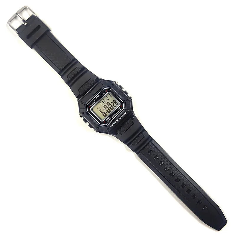 Men’s Army Green Digital Sports Watch - Waterproof LED Electronic Wristwatch with Square Dial and Modern Military Style