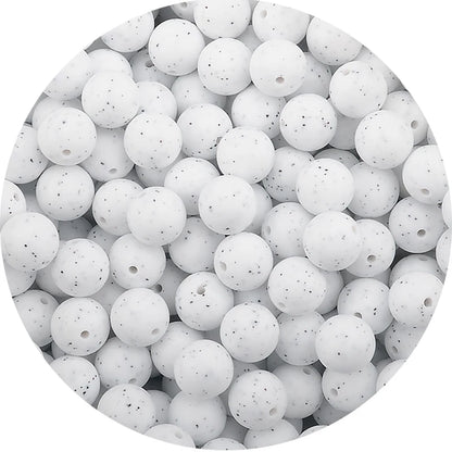 LOFCA Silicone Teething Beads - 20pcs 15mm Round Baby Chew Beads for DIY Teether Toys Infant Accessories