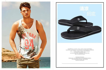 Men's Summer Sandals – High-Quality Anti-Slip Flip Flops, Casual Beach Shoes, Zapatos Hombre Slippers