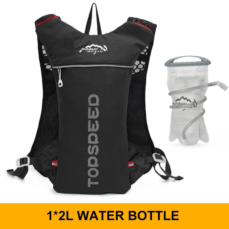 INOXTO 5L Trail Running Backpack - Ultra-Light Hydration Vest for Marathon & Cycling with 1.5L/2L Water Bag