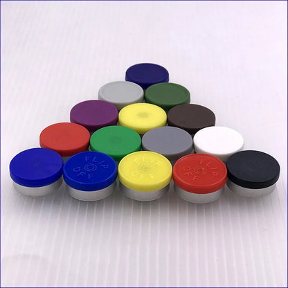 100pcs Glass Vials with Rubber Stopper & Flip-Off Caps – 2ml, 3ml, 5ml, 10ml Aluminum Bottles