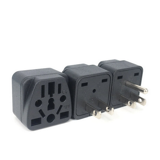 New Universal AC Power Socket Adapter: German, Russia, AU, UK, Kr, EU to US Plug - Travel Charger Converter Type B 10A for USA, Japan