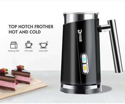 DEVISIB 3-in-1 Electric Milk Frother — 300ml Automatic Hot & Cold Foam Maker for Coffee, Latte, Cappuccino, Macchiato & Hot Chocolate