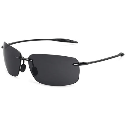 MAXJULI Polarized Sunglasses for Men & Women - Designer Fashion, Rimless Sports & Driving Eyewear (MJ8009)