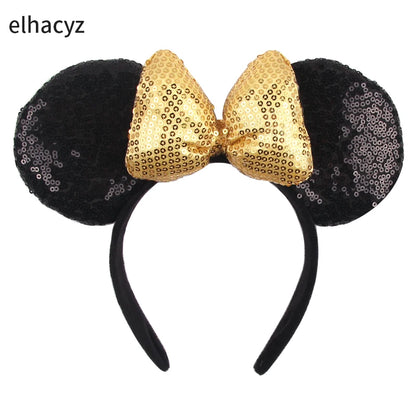 Big Classic Polka Dot Bow Minnie Mouse Ears Headband – Festival & Party Hairband for Women & Girls, Disney Trip Accessories