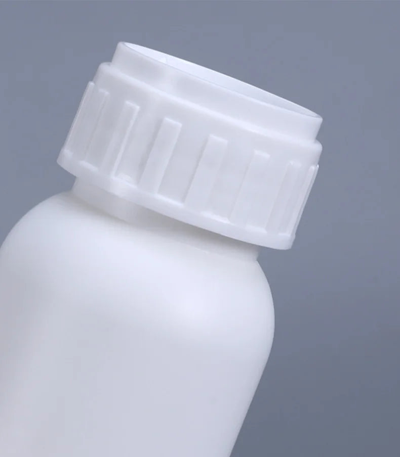 Empty Fluorinated Plastic Bottle with Tamper-Evident Cap — Leakproof Refillable Liquid Container 50ml-1000ml