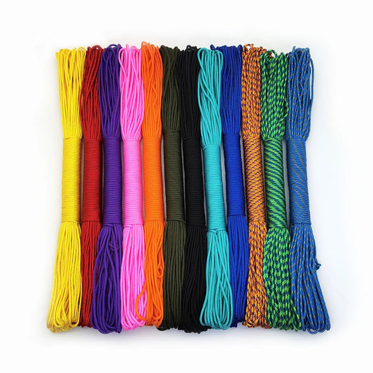 100M 2mm Solid Parachute Cord – Type I Mil-Spec Lanyard Rope for Climbing, Camping & Survival Gear