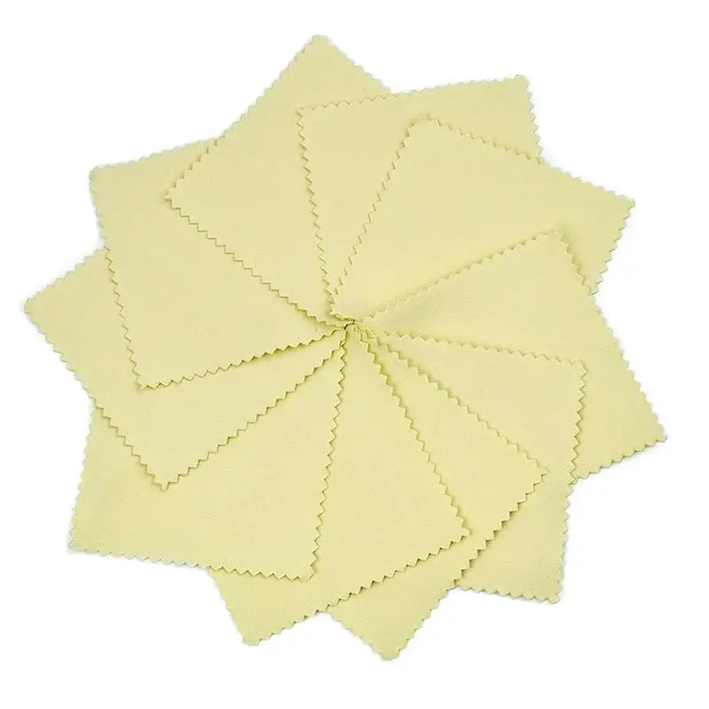 Silver Polishing Cloth – 8x8cm Reusable Jewelry Cleaning Wipes (10/50PCS) Anti-Tarnish
