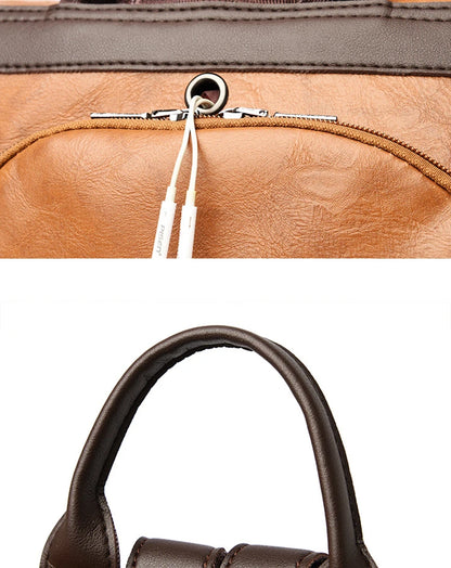 Fashion Anti-Theft Women's Backpack - High-Quality PU Leather, Large Capacity, Travel Shoulder Handbag