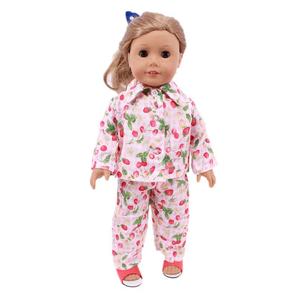 15-Style Doll Pajamas & Nightgowns – Cute Patterns for 18-Inch American & 43cm Born Dolls, Doll Accessories Toy