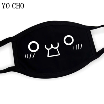 YO CHO Unisex Cotton Dust Mouth Mask – Anime Cartoon Respirator, Warm Mouth Muffle, Perfect Birthday Party Gift