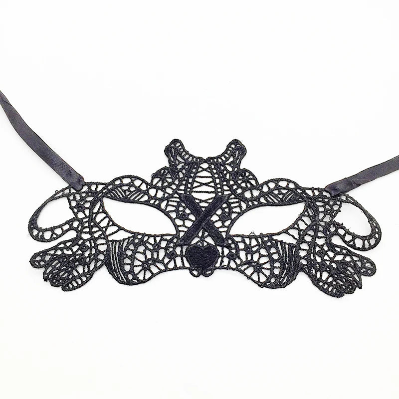Sexy Lace Eye Mask for Women — Venetian Masquerade, Halloween & Carnival Half-Face Cosplay Party Mask