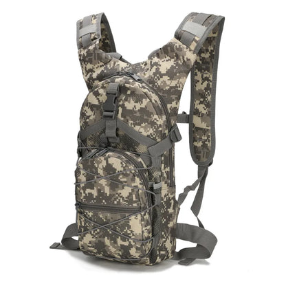 15L Molle Tactical Backpack – Outdoor Sports Bicycle Bag for Cycling, Hiking, Climbing, Camping & Fishing with Hydration Support