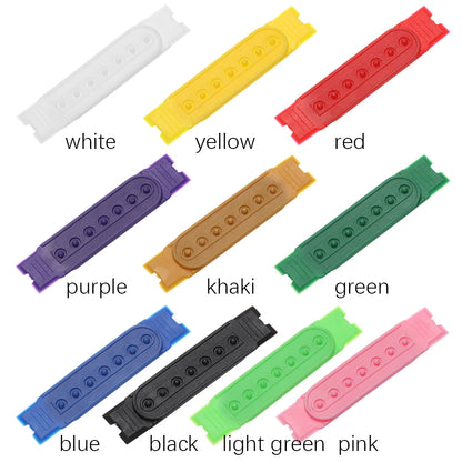 5-Set Snapback Strap Replacement - 7-Hole Adjustable Hat Repair Buckle for Baseball Caps