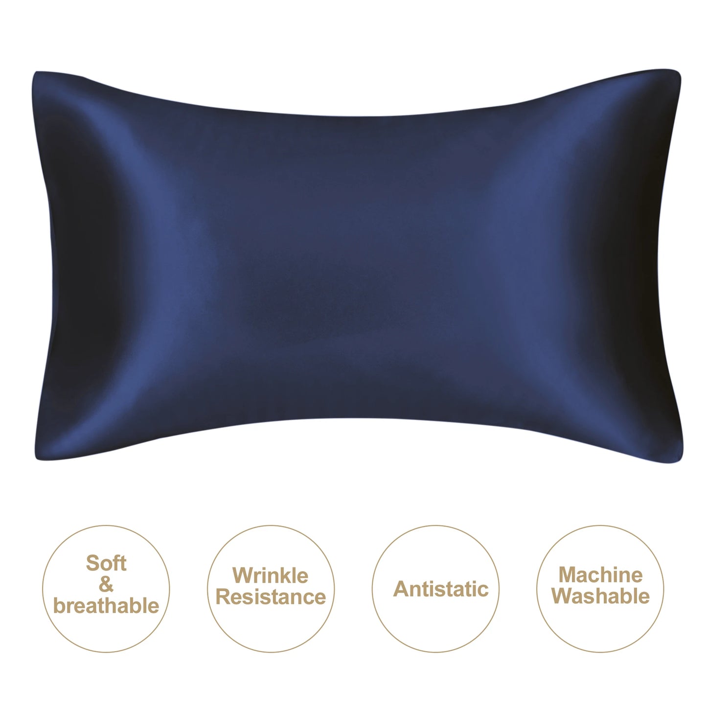 JuwenSilk Mulberry Silk Pillowcase – Silky Satin Natural Silk Pillowcase for Standard & Queen Size Beds