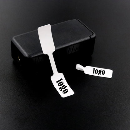 100pcs Square Head Bracelet Rings – Custom Logo Label Price Tags for Jewelry Display & Packaging Accessories Wholesale
