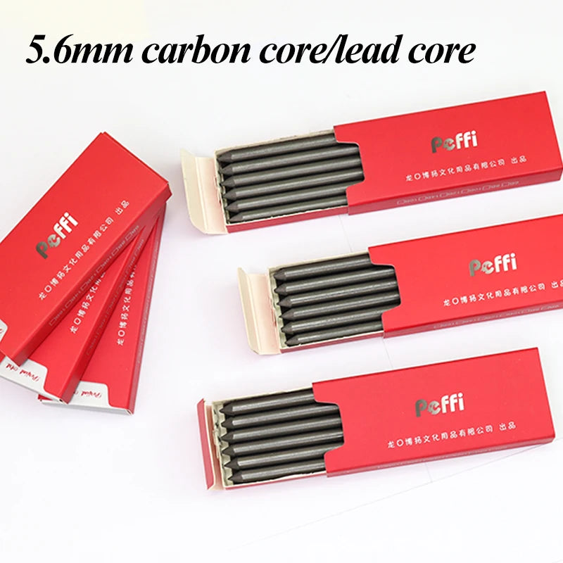5.6mm Mechanical Pencils & Charcoal Graphite Lead – Soft, Medium & Hard HB to 14B Sketch Drawing Core